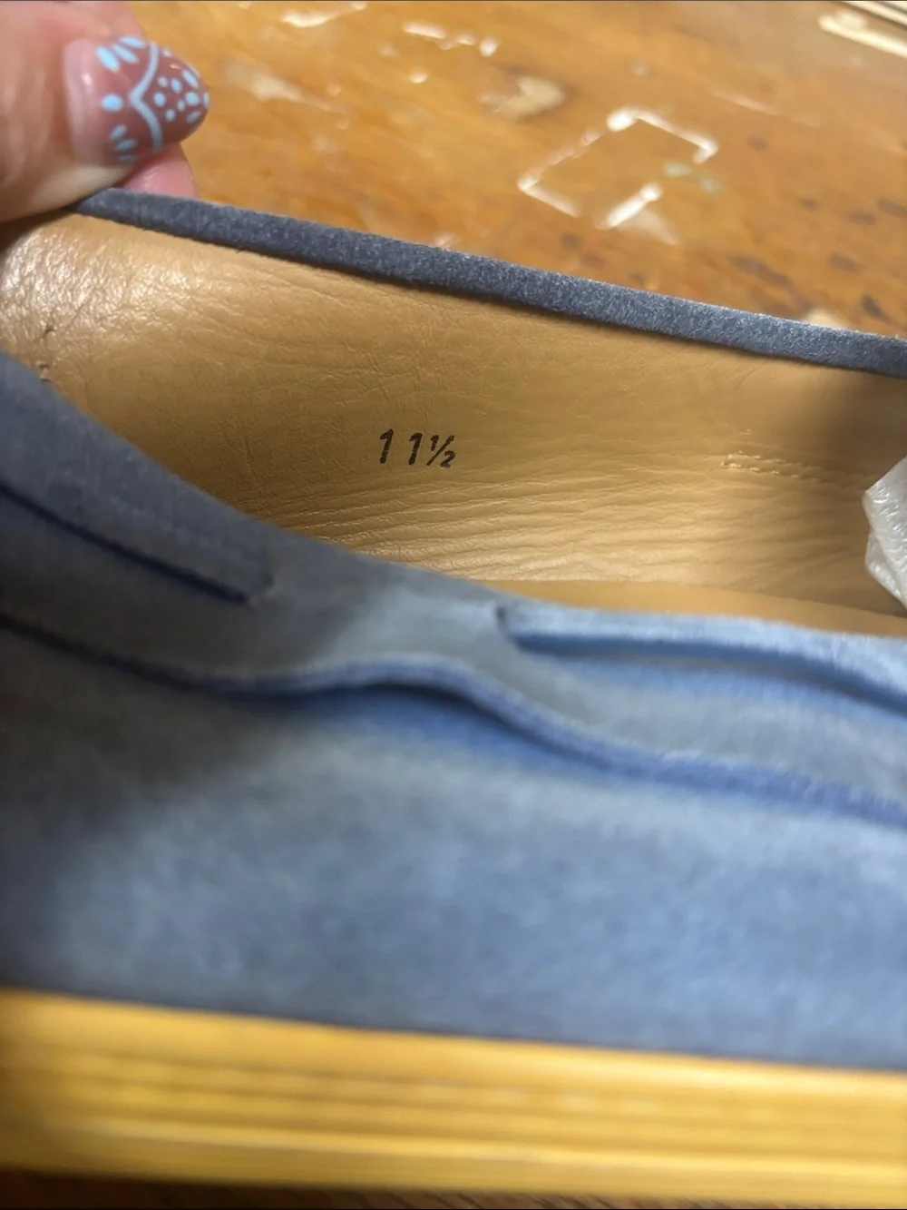 Tod's Light Blue Suede Tie-Top Loafers